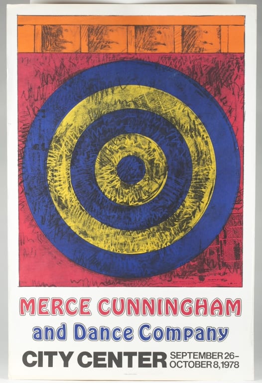 Merce Cunningham comparable auction result: merce cunningham dance company target poster