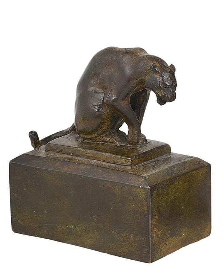 Donald Gilbert comparable auction result: donald gilbert 1900 1961 crouching panther