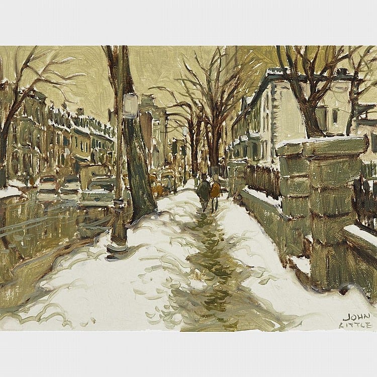 john geoffrey caruthers little r c a rue sherbrooke 1966 oil on canvas board 12 ins x 16 ins 30 5 cms x 40 6 cms · Waddington's · 2016-11-21 John Caruthers Little comparable auction result: john geoffrey caruthers little r c a rue sherbrooke 1966 oil on canvas board 12 ins x 16 ins 30 5 cms x 40 6 cms