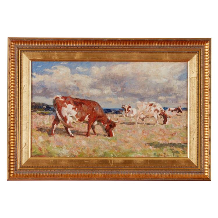 andrew douglas scottish 1870 1935 cattle in a field 27cm x 42 5cm 10 75in x 16 75in · Lyon & Turnbull · 2016-11-24 Andrew (1870) Douglas comparable auction result: andrew douglas scottish 1870 1935 cattle in a field 27cm x 42 5cm 10 75in x 16 75in