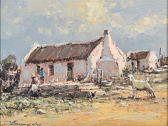Christiaan St Patrick Nice comparable auction result: christiaan st patrick nice south african 1939 house and goat signed oil on canvas board 22 by 29cm