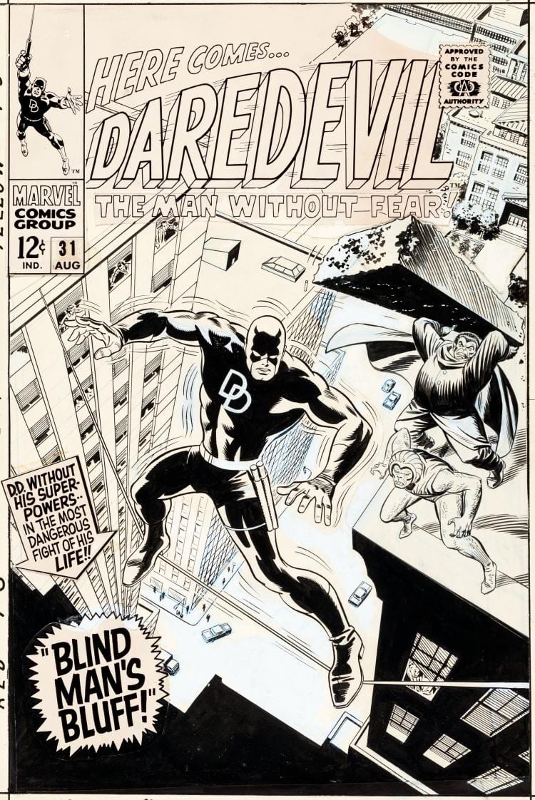 Gene Colan comparable auction result: gene colan frank giacoia and john romita sr daredevi