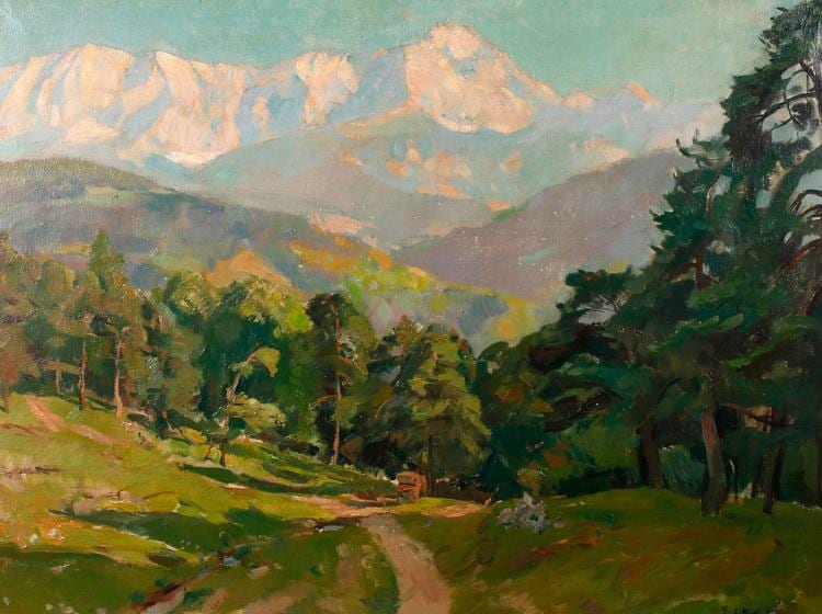 Erich (1888) Müller comparable auction result: erich martin m ller landschaft mit dreitorspitze
