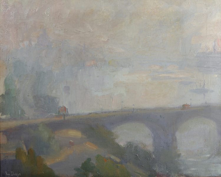 hippolyte daeye 1873 1952 belgian an atmospheric scene on the thames oil on canvas signed 18 x 22 · John Nicholson's Fine Art Auctioneers & Valuers · 2016-11-23 Hippolyte Daeye comparable auction result: hippolyte daeye 1873 1952 belgian an atmospheric scene on the thames oil on canvas signed 18 x 22