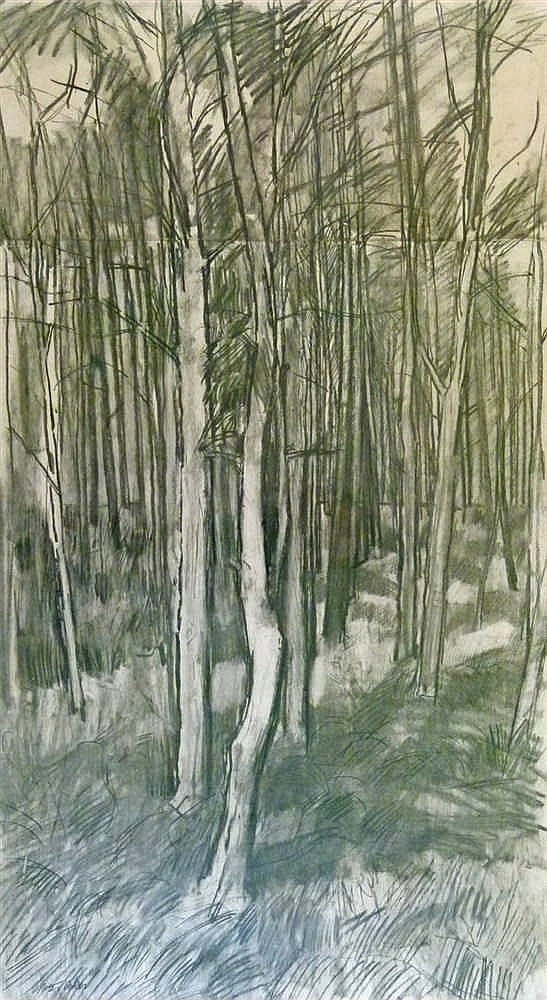 peter coker 1926 2004 conte and charcoal study rendlesham forest sig · Clevedon Salerooms Ltd. · 2016-11-17 Peter Coker comparable auction result: peter coker 1926 2004 conte and charcoal study rendlesham forest sig
