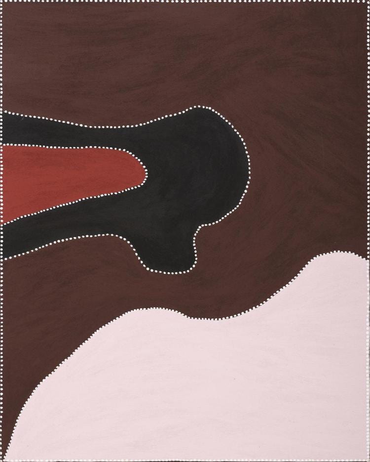 Tommy Carroll comparable auction result: tommy carroll born 1956 untitled ochre on canvas