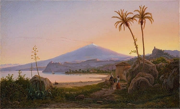 eugen von gu rard der tna im abendlicht · Grisebach · 2016-11-30 Eugen von Guérard comparable auction result: eugen von gu rard der tna im abendlicht