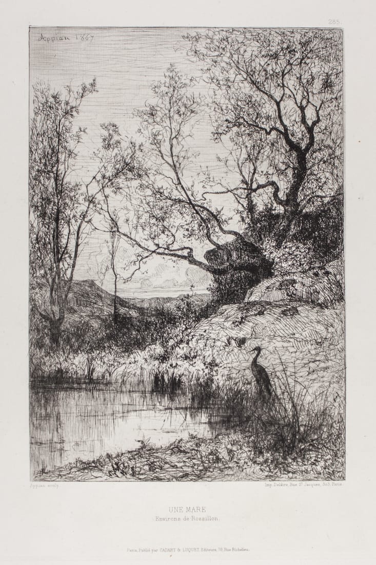 Jacques Barthélemy Appian comparable auction result: une mare environs de rossillon