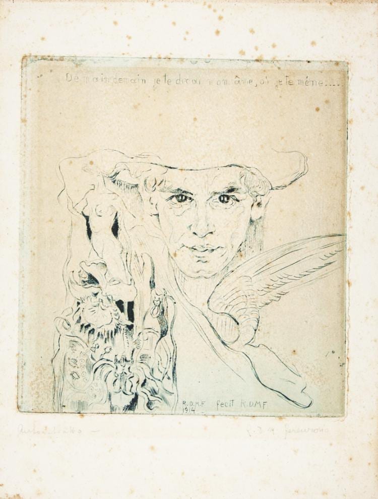 Raoul DalMolin Ferenzona comparable auction result: autoritratto