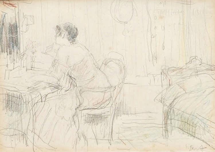 salomon garf 1873 1943 a lady in an interior pencil drawing · Rob Michiels Auctions · 2016-11-26 Salomon Garf comparable auction result: salomon garf 1873 1943 a lady in an interior pencil drawing