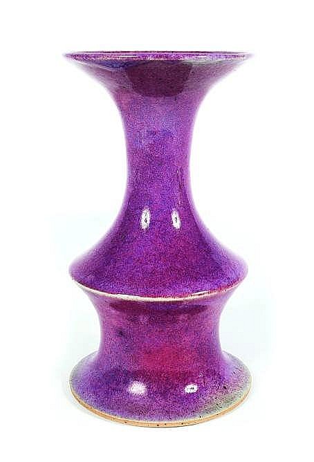 Jan van der (1931) Vaart comparable auction result: a purple glazed stoneware vase