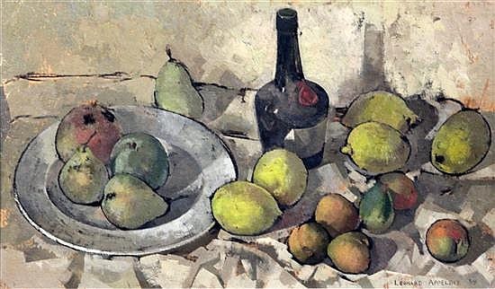 leonard appelbee 1914 2000 still life of lemons and a benedictine bottle 11 5 x 19 5in · Gorringes · 2016-12-01 Leonard Appelbee comparable auction result: leonard appelbee 1914 2000 still life of lemons and a benedictine bottle 11 5 x 19 5in