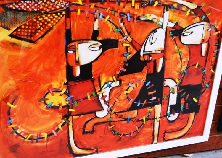 Janine Daddo comparable auction result: janine daddo kite chaos lim ed offset lithograph 10 60 hand signed 77 x 108cm gallery framed