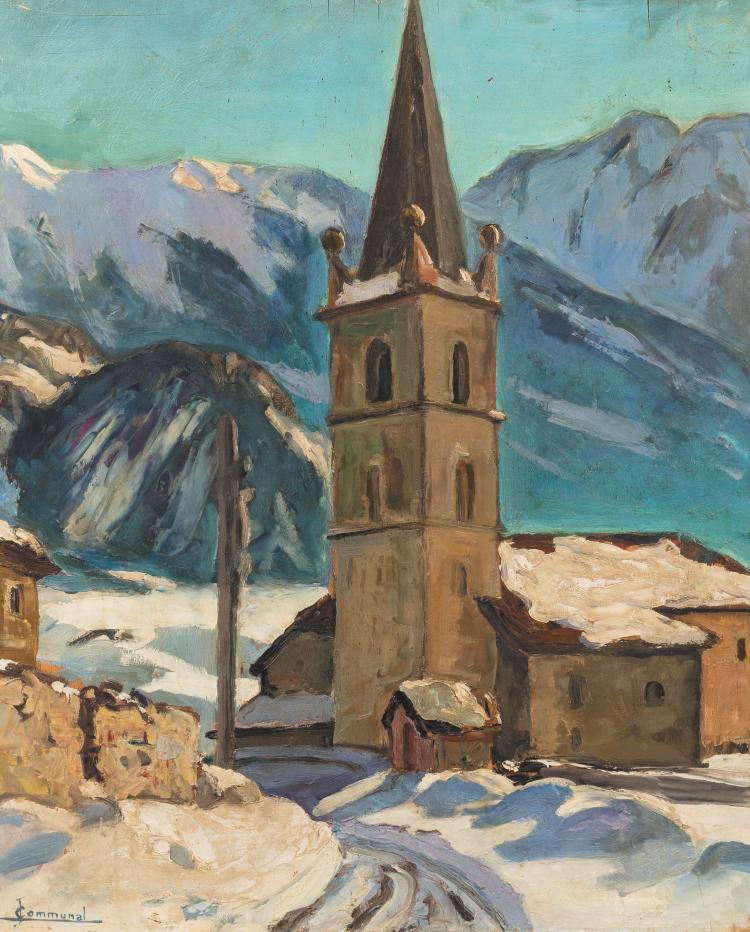 Joseph Communal comparable auction result: joseph victor communal 1876 1962 neige solli res sardi res savoie