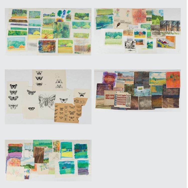 Marco De Marco comparable auction result: marco de marco 1918 2015 a collection of abstract landscapes and still lifes on paper watercolor ink charcoal and graphite