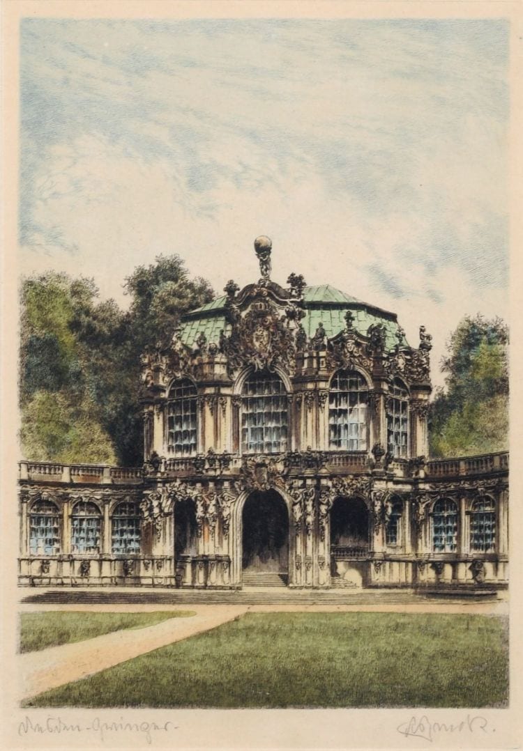 Rudolf Veit comparable auction result: rudolf veit konvolut von vier dresdenansichten early 20th cent