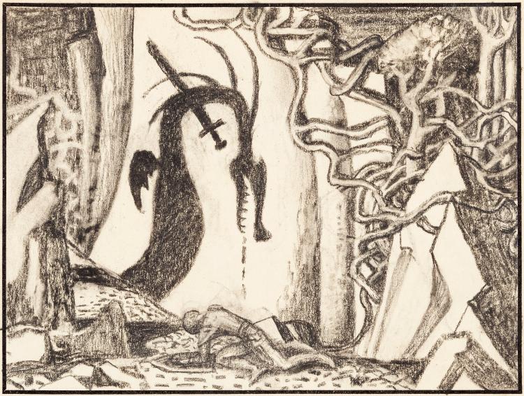 Sleeping Beauty Concept Art by Kay Nielsen (Walt Disney sold by Heritage Auctions, lot 95172 — auction record photograph