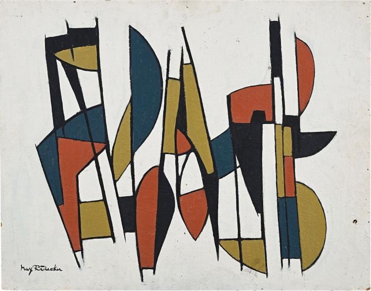 Max Rädecker comparable auction result: abstract beach by max r decker
