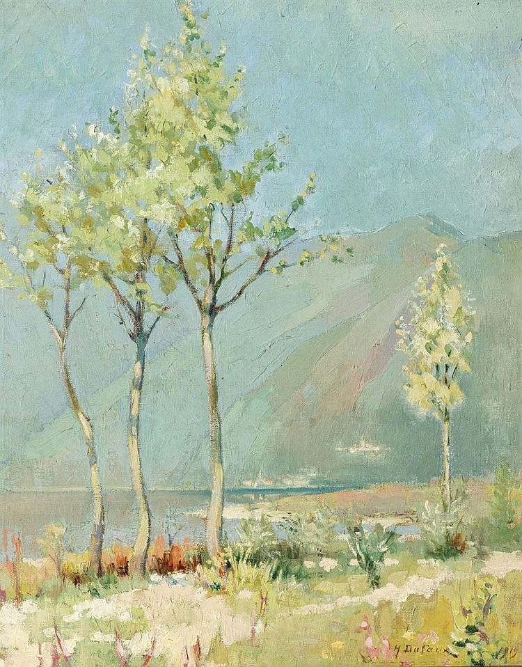 Henri Dufaux comparable auction result: henri dufaux 1879 1980 ascona tessin huile sur toile sign e et d