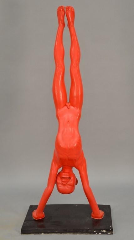 wenling chen 1969 life size bronze red boy doing handstand 1999 edition 7 8 written and signed on base 7 8 chen wenling ht · Nadeau's Auction Gallery · 2017-01-01 Chen Wenling comparable auction result: wenling chen 1969 life size bronze red boy doing handstand 1999 edition 7 8 written and signed on base 7 8 chen wenling ht