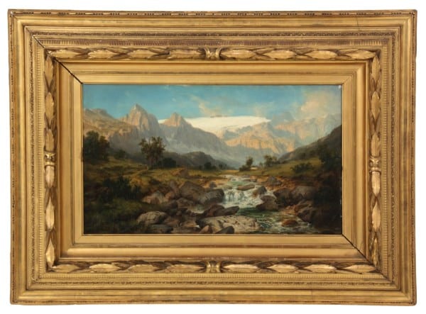 Willibald Wex comparable auction result: willibald wex o p alpine landscape