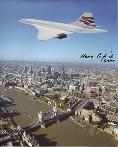 Cornelis (1884) Groeneveld comparable auction result: concorde over london 8x10 inch photo signed by co