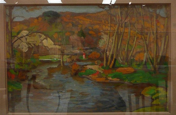 Louis Charlot comparable auction result: louis charlot 1878 1951 le ternin huile sur carton sign e en bas gauc