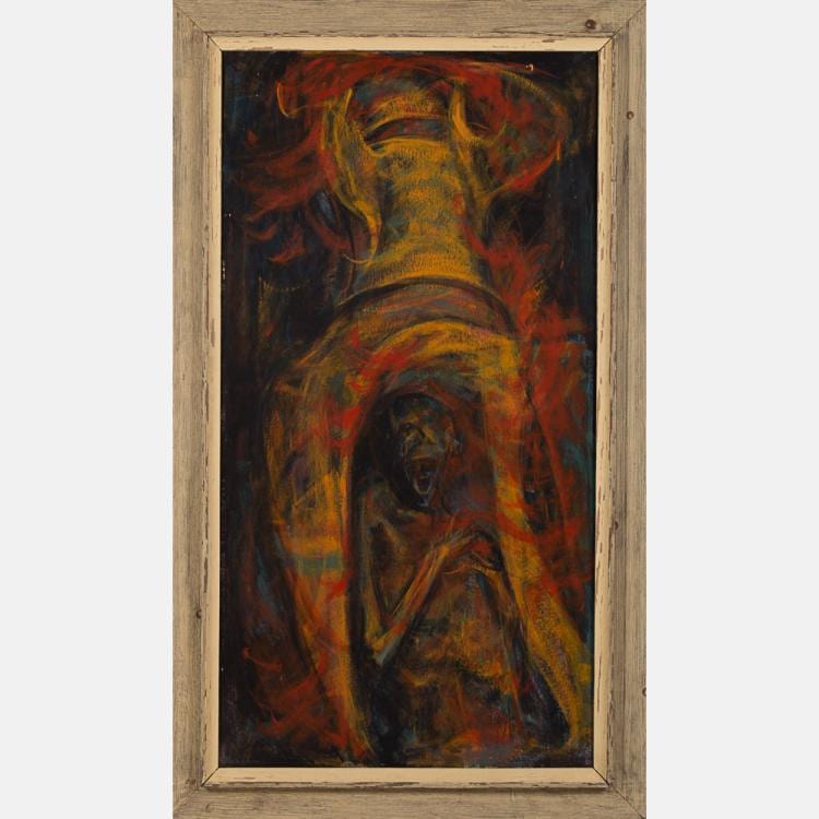 Marco De Marco comparable auction result: marco de marco 1918 2015 fire bomb oil on board