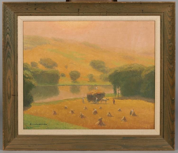 Pierre Ladureau comparable auction result: pierre ladureau french 1882 1974 la moisson harvest