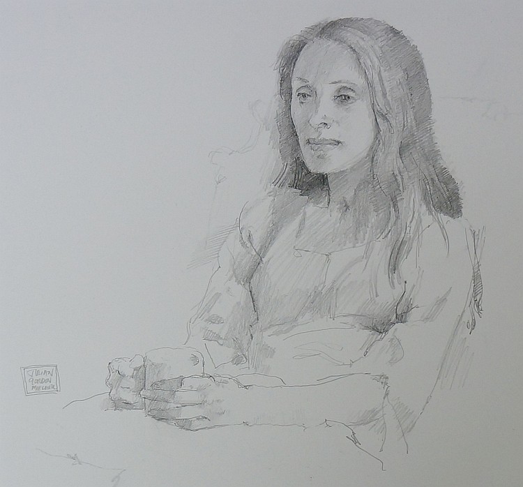 julian gordon mitchell 1968 half length portrait of a seated lady hol · Nicholas Mellors Auctioneers · 2017-01-20 Julian Gordon Mitchell comparable auction result: julian gordon mitchell 1968 half length portrait of a seated lady hol