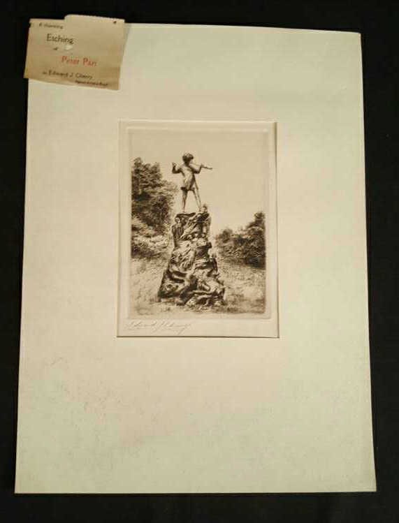 Edward Cherry comparable auction result: edward cherry signed etching