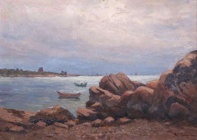 William Constable Adam Painting "Eastern Point sold by California Historical Design, Inc, lot 146 — auction record photograph
