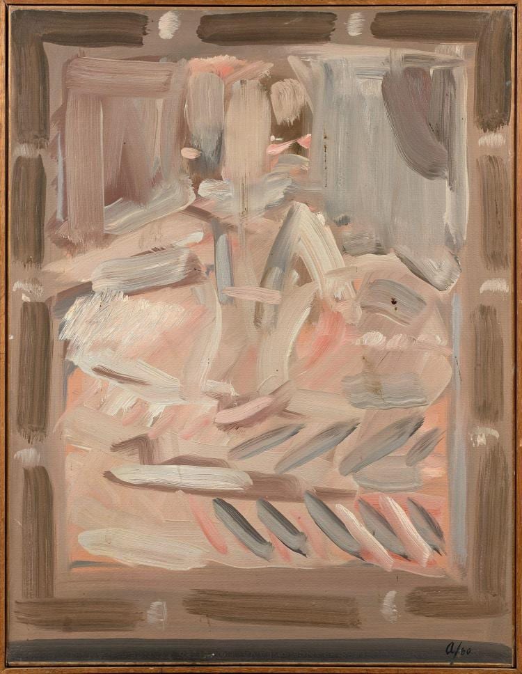 Fermin Aguayo comparable auction result: fermin aguayo 1926 1977 infanta tude n 6 1960 huile sur papier maroufl sur toile