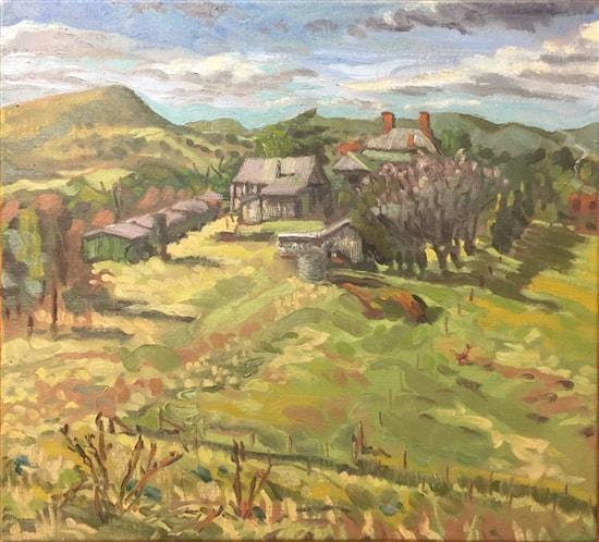 Rudy Kistler comparable auction result: rudy kistler b 1976 farmhouse goulburn oil on linen