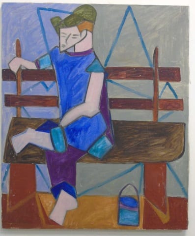 howard daum oil on canvas of man on a bench · Greenwich Auction · 2017-01-29 Howard Daum comparable auction result: howard daum oil on canvas of man on a bench
