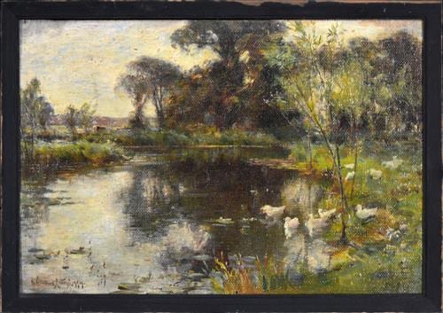 Alexander Wellwood Rattray comparable auction result: alexander wellwood rattray 1849 1902 ducks on a river 23 x 34 5cm