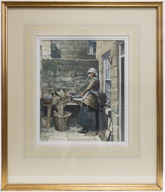 Peter J. Ashmore comparable auction result: peter j ashmore signed watercolor