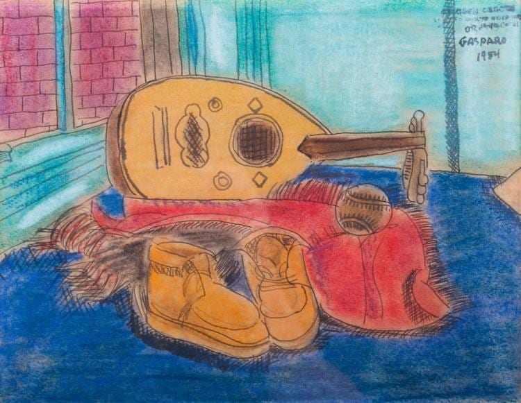 Oronzo Gasparo comparable auction result: oronzo gasparo 1954 mixed media still life