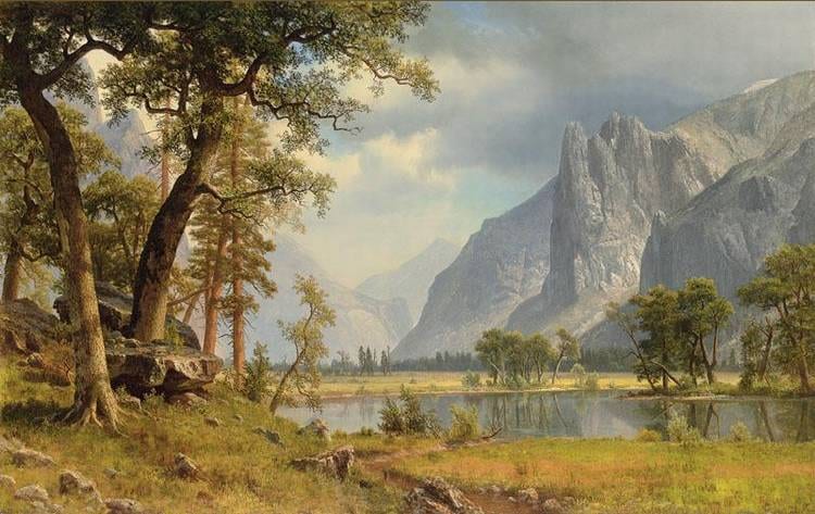 l - * ALBERT BIERSTADT 1830-1902 comparable sale