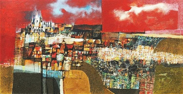 Mauro Malang Santos (b.1928) Red Sky comparable sale