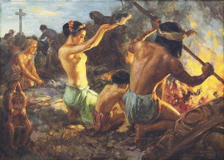 Fernando Amorsolo (1892-1972) Burning Of The Idols comparable sale