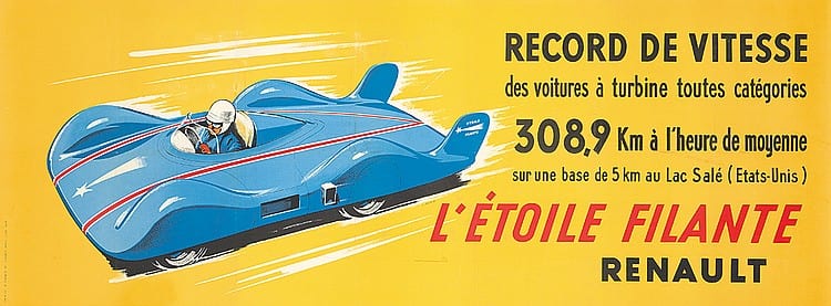 renault record de vitesse 1956 · Poster Auctions International Inc · 2017-03-12 Louis Morin comparable auction result: renault record de vitesse 1956