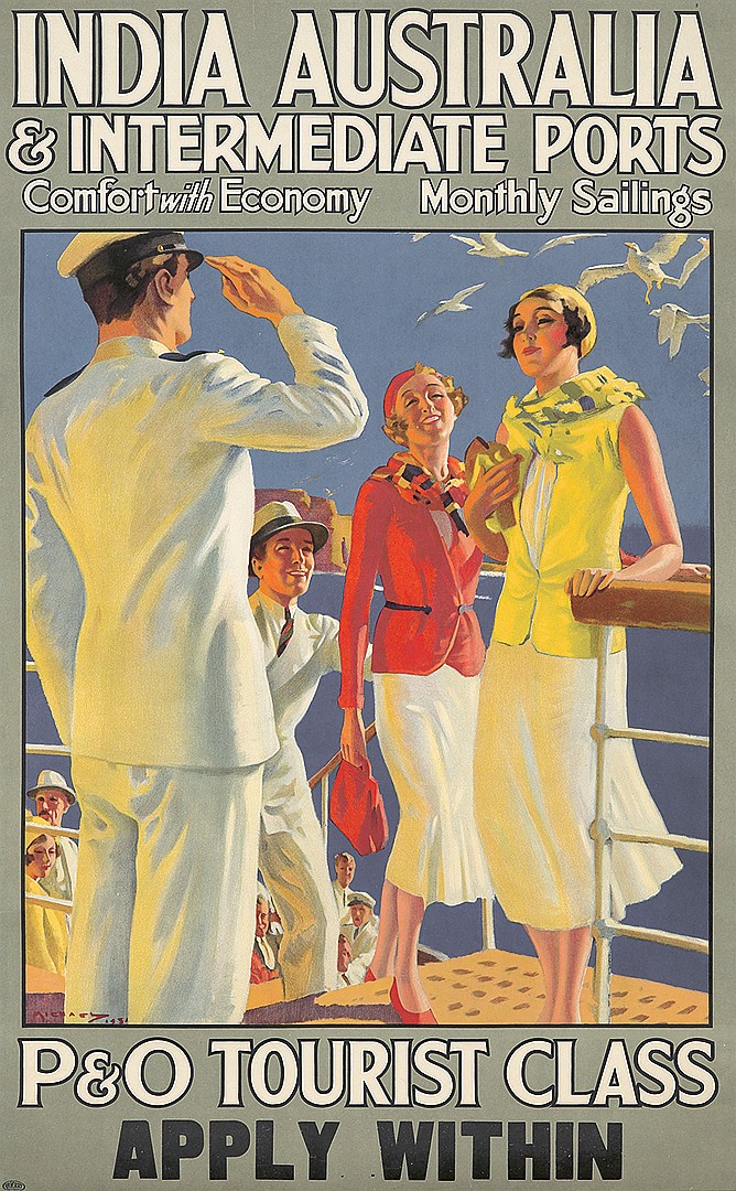 india australia p o · Poster Auctions International Inc · 2017-03-12 Arthur C. Michael comparable auction result: india australia p o
