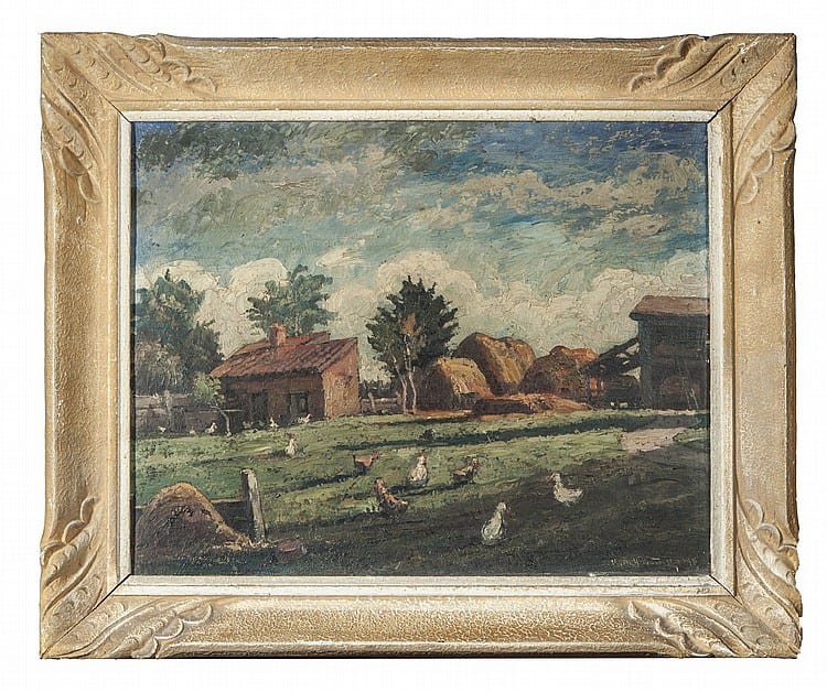 vagh weinmann 1906 1990 les poules dans un champs huile sur toile signee en bas a droite 48 x 39cm · Copages Auction · 2017-02-24 Vagh Weinmann comparable auction result: vagh weinmann 1906 1990 les poules dans un champs huile sur toile signee en bas a droite 48 x 39cm