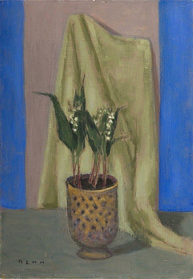 Benn Bencion Rabinowicz comparable auction result: benn bencion rabinowicz 1905 1989 flowers against drapery