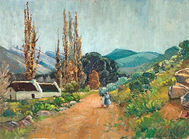 Pieter Van (1875) Veen comparable auction result: piet pieter gerhardus van heerden road to wupperthal