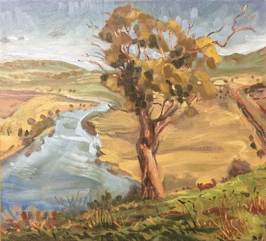 Rudy Kistler comparable auction result: rudy kistler b 1976 the river gum goulburn oil on linen