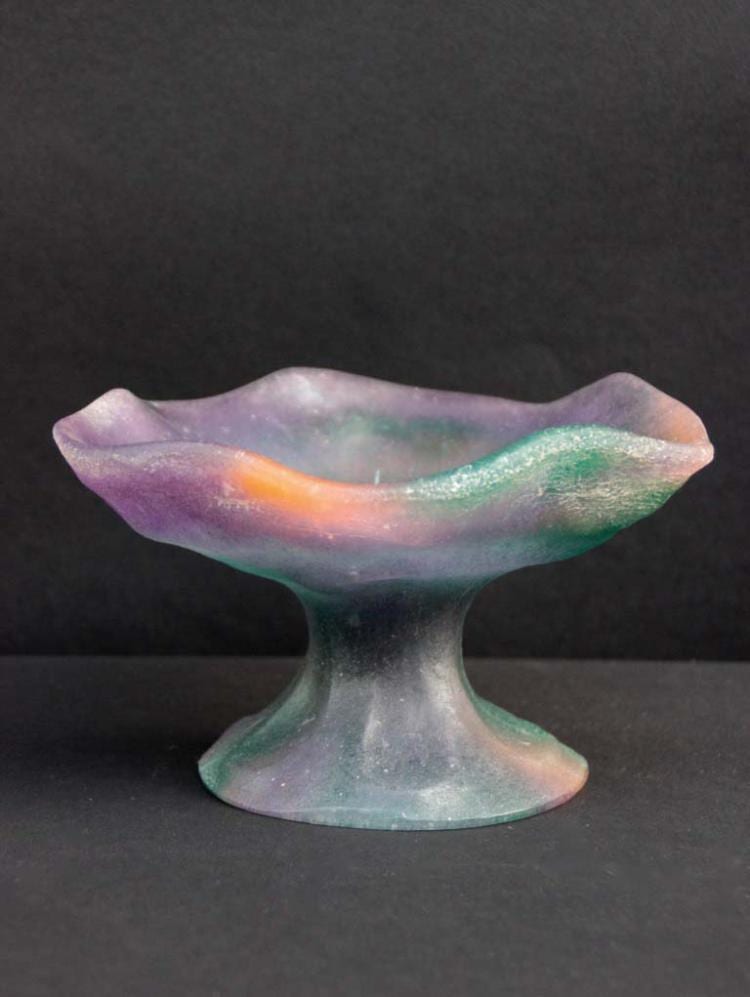 Georges Despret comparable auction result: georges despret 1862 1952 coupe en pate de verre teinte vert et violet