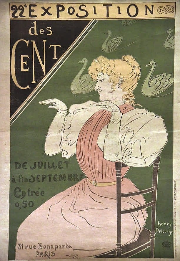 Henri Detouche comparable auction result: 22 exposition des cent vers 1900