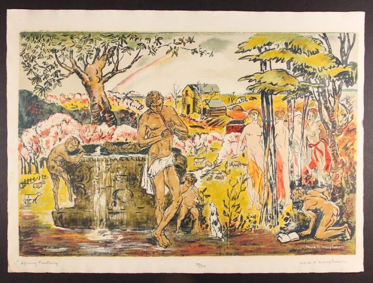 Marie MacPherson comparable auction result: marie macpherson and victor schuffinsky original prints